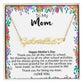 To My Mom | Happy Mother's Day | Name Necklace + Heart