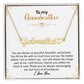 To My Grandmother | I Love You | Name Necklace + Heart