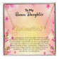 To My Bonus Daughter | Thank You For Coming Into My Life As My Daughter | Name Necklace + Heart