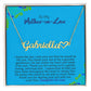 To My Mother-In-Law | Love Your Daughter-In-Law | Name Necklace + Heart