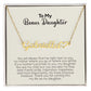 To My Bonus Daughter | A Mother's Promise | Name Necklace + Heart