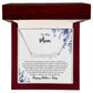 To My Mom | Thank You For Loving Me | Name Necklace + Heart