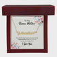 To My Bonus Mother | I Love You | Name Necklace + Heart