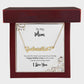 To My Mom | Happy Mother's Day I Love You | Name Necklace + Heart