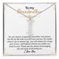 To My Grandmother | I Love You | Vertical Name Necklace