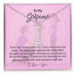 To My Girlfriend | I Love You | Vertical Name Necklace