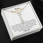 To My Grandmother | I Love You | Vertical Name Necklace