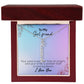 To My Girlfriend | I Love You | Vertical Name Necklace