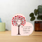 To My Lovely Mother | Your Love Is As Sweet As A Flower | Heart Shaped Plaque