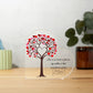To My Mom | A Flower Of Love |  Heart Shaped Plaque