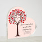 To My Lovely Mother | Your Love Is As Sweet As A Flower | Heart Shaped Plaque