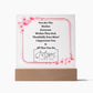 To My Mother | I Love You | Square Plaque