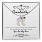 To My Grandmother | You Are My Hero | Custom Baby Feet Necklace with Birthstone
