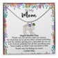 To My Mom | Happy Mother's Day | Custom Baby Feet Necklace with Birthstone