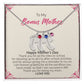 To My Bonus Mother | Happy Mother's Day I Love You | Custom Baby Feet Necklace with Birthstone