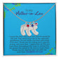 To My Mother-In-Law | Love Your Daughter-In-Law | Custom Baby Feet Necklace with Birthstone