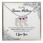 To My Bonus Mother | Happy Mother's Day | Custom Baby Feet Necklace with Birthstone