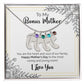 To My Bonus Mother | Happy Mother's Day | Custom Baby Feet Necklace with Birthstone
