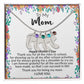 To My Mom | Happy Mother's Day | Custom Baby Feet Necklace with Birthstone