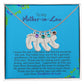 To My Mother-In-Law | Love Your Daughter-In-Law | Custom Baby Feet Necklace with Birthstone