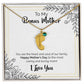 To My Bonus Mother | Happy Mother's Day | Custom Baby Feet Necklace with Birthstone
