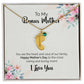 To My Bonus Mother | I Love You | Custom Baby Feet Necklace with Birthstone