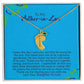 To My Mother-In-Law | Love Your Daughter-In-Law | Custom Baby Feet Necklace with Birthstone
