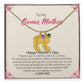 To My Bonus Mother | Happy Mother's Day I Love You | Custom Baby Feet Necklace with Birthstone