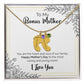 To My Bonus Mother | Happy Mother's Day | Custom Baby Feet Necklace with Birthstone