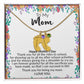 To My Mom | Happy Mother's Day | Custom Baby Feet Necklace with Birthstone