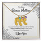 To My Bonus Mother | Happy Mother's Day | Custom Baby Feet Necklace with Birthstone