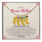 To My Bonus Mother | Happy Mother's Day I Love You | Custom Baby Feet Necklace with Birthstone
