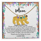 To My Mom | Happy Mother's Day | Custom Baby Feet Necklace with Birthstone