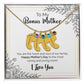 To My Bonus Mother | Happy Mother's Day | Custom Baby Feet Necklace with Birthstone