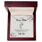 To My Bonus Mother | I Love You | Custom Baby Feet Necklace with Birthstone