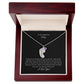 To My Stepped Up Mom | I Love You | Custom Baby Feet Necklace with Birthstone