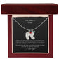 To My Stepped Up Mom | I Love You | Custom Baby Feet Necklace with Birthstone