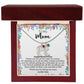 To My Mom | Happy Mother's Day | Custom Baby Feet Necklace with Birthstone