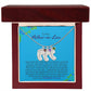 To My Mother-In-Law | Love Your Daughter-In-Law | Custom Baby Feet Necklace with Birthstone