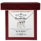 To My Grandmother | You Are My Hero | Custom Baby Feet Necklace with Birthstone