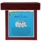 To My Mother-In-Law | Love Your Daughter-In-Law | Custom Baby Feet Necklace with Birthstone