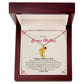 To My Bonus Mother | Happy Mother's Day I Love You | Custom Baby Feet Necklace with Birthstone