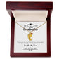 To My Grandmother | You Are My Hero | Custom Baby Feet Necklace with Birthstone