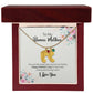 To My Bonus Mother | I Love You | Custom Baby Feet Necklace with Birthstone