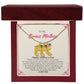 To My Bonus Mother | Happy Mother's Day I Love You | Custom Baby Feet Necklace with Birthstone