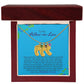 To My Mother-In-Law | Love Your Daughter-In-Law | Custom Baby Feet Necklace with Birthstone