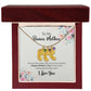 To My Bonus Mother | I Love You | Custom Baby Feet Necklace with Birthstone
