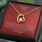 To My Stepped Up Mom | I Love You | Forever Love Necklace