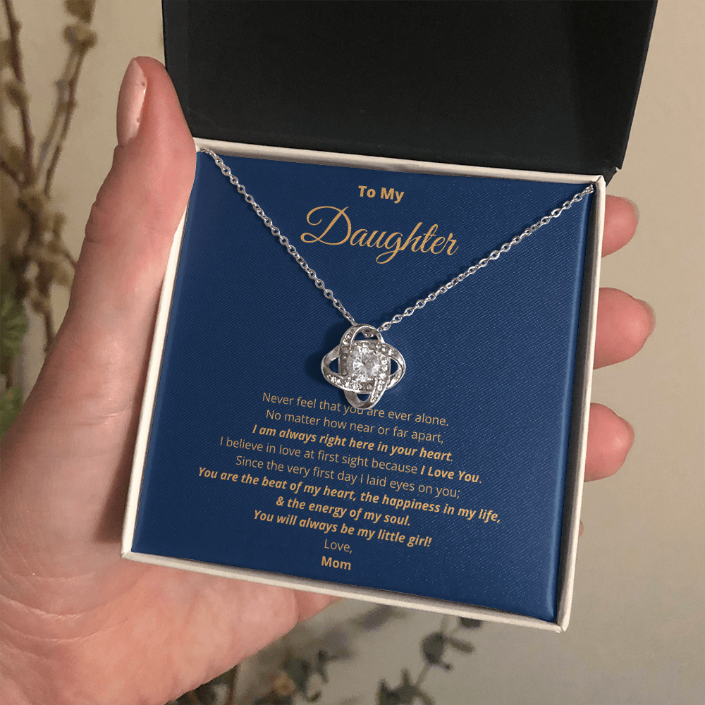 To My Daughter The Love Knot Necklace