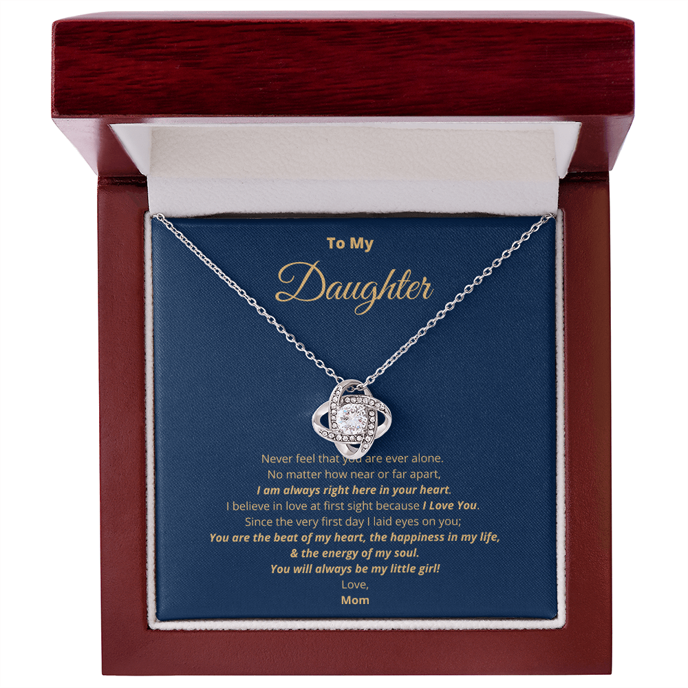 To My Daughter The Love Knot Necklace